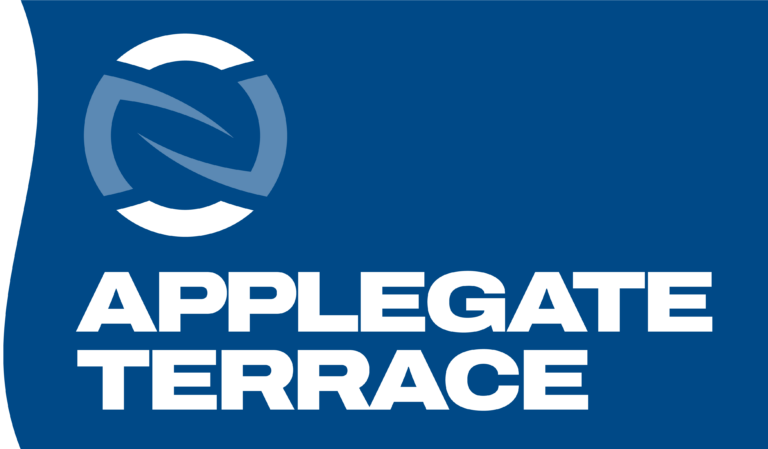 Blue Applegate Terrace Logo