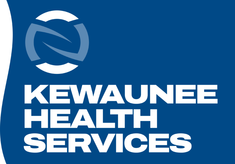 Blue Kewaunee Health Services Logo