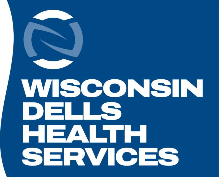 Blue Wisconsin Dells Health Services Logo